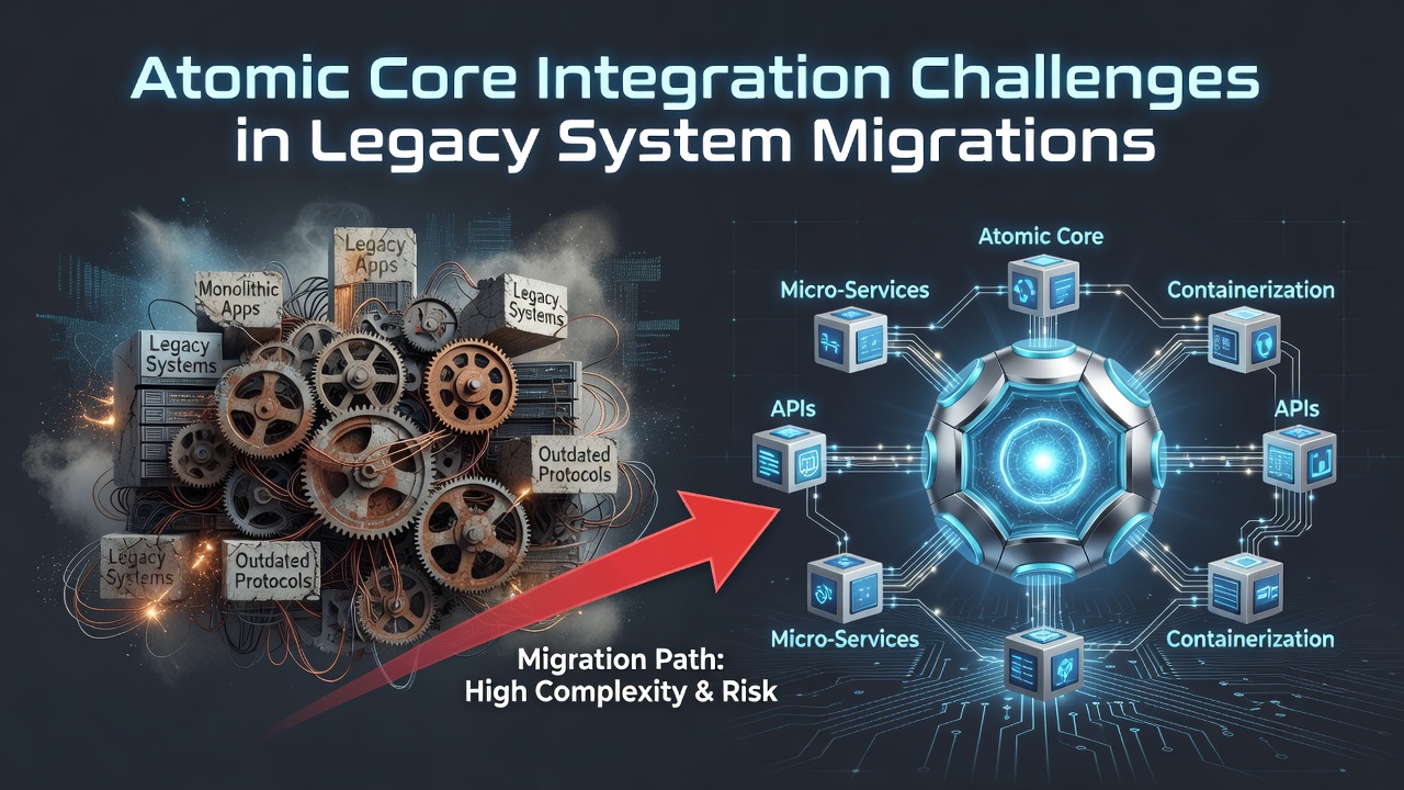 Atomic Core Integration Challenges in Legacy System Migrations
